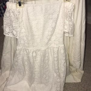 White off the shoulder dress